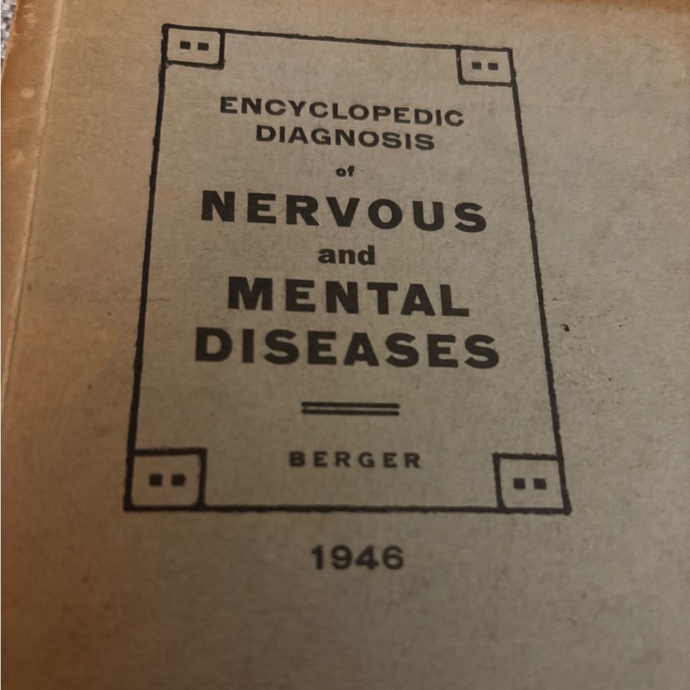 VTG Encyclopedic Diagnosis of Nervous and Mental Diseases Book